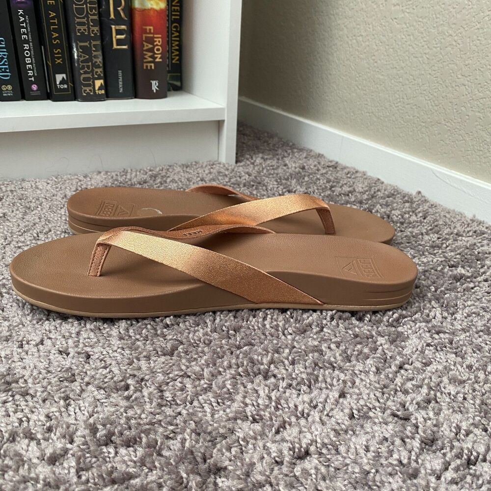 REEF Tan Casual Comfort Everyday Beach Summer Resort Wear Flip‑Flop Sandals 10 - Picture 8 of 10